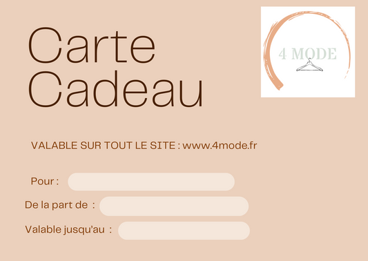 CARTE CADEAU 4 MODE