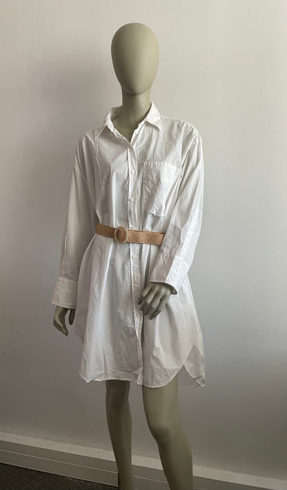 ROBE CHEMISE BLANCHE- ZARA