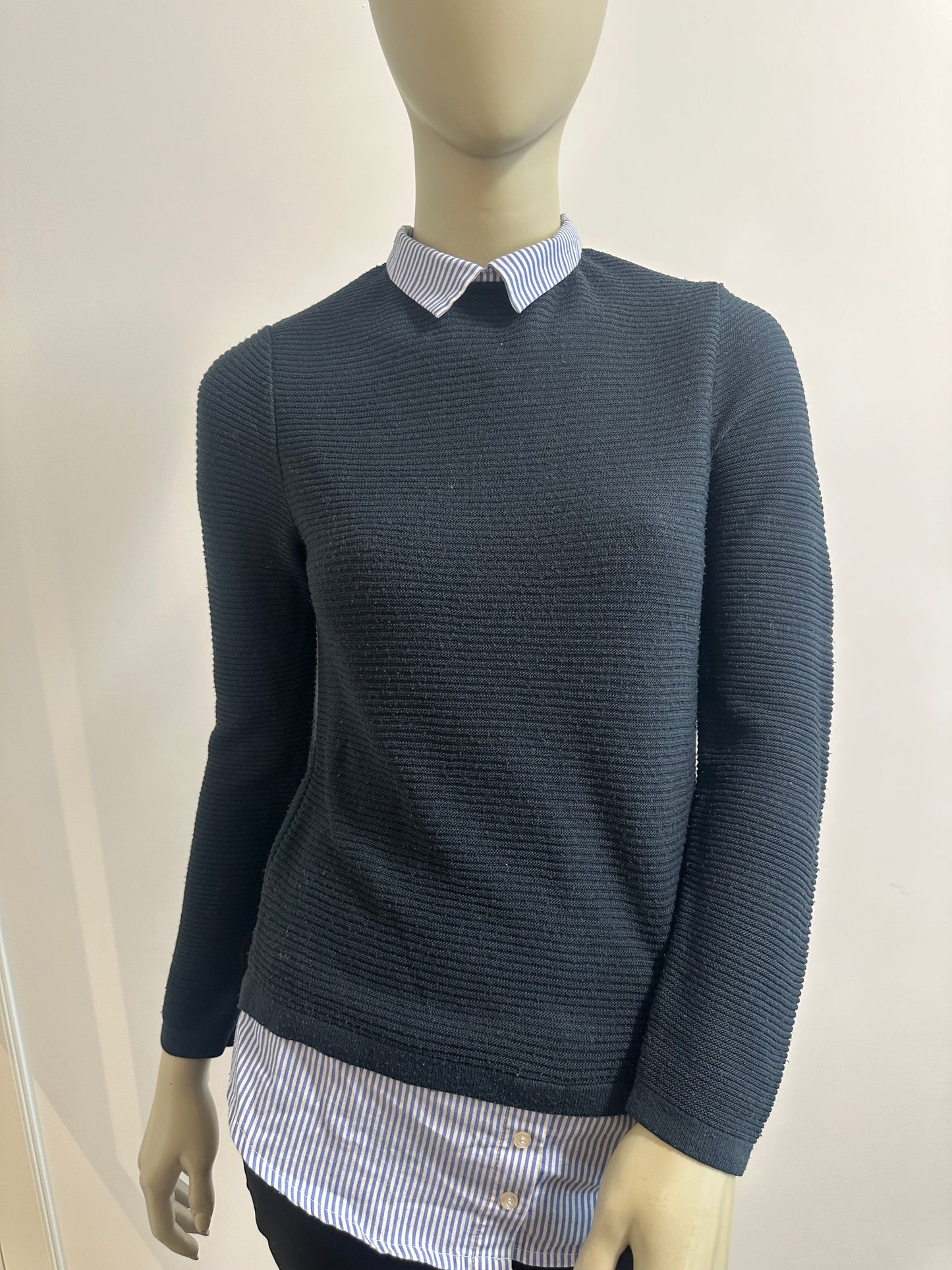 PULL AVEC CHEMISE INTEGRÉE POUR FEMME